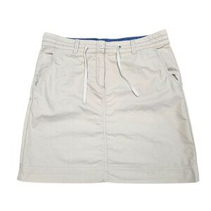Topo Ranch Khaki Utility Drawstring Cargo‎ Skirt Women Size 10 Granola Outdoors